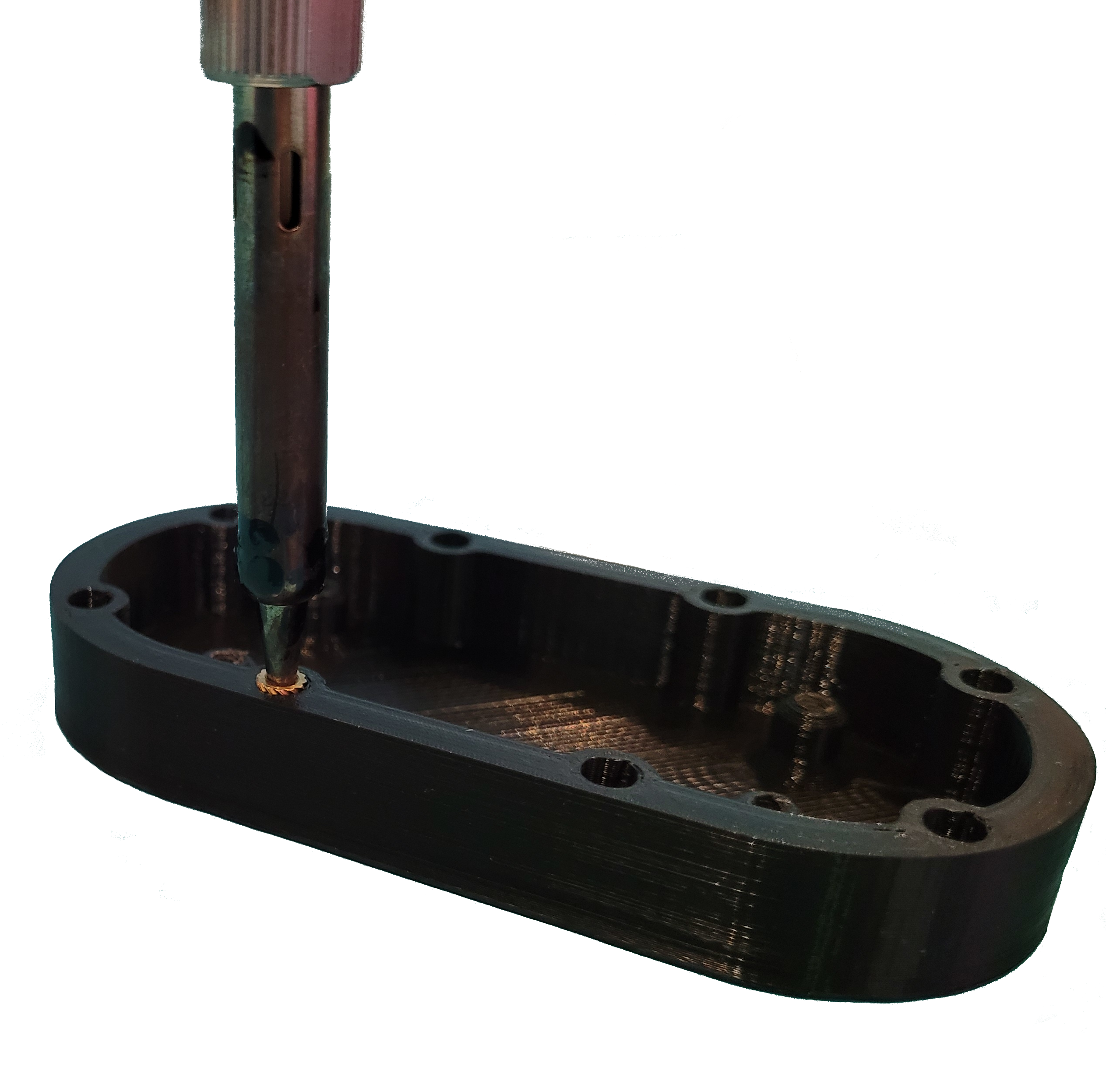 Heat set inserted in 3d printed part